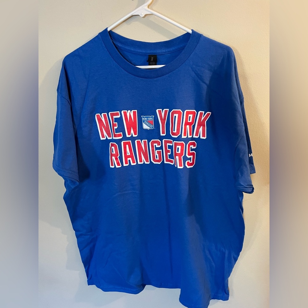 New York Rangers Hockey Men’s Blue Shirt Size XL 25x29